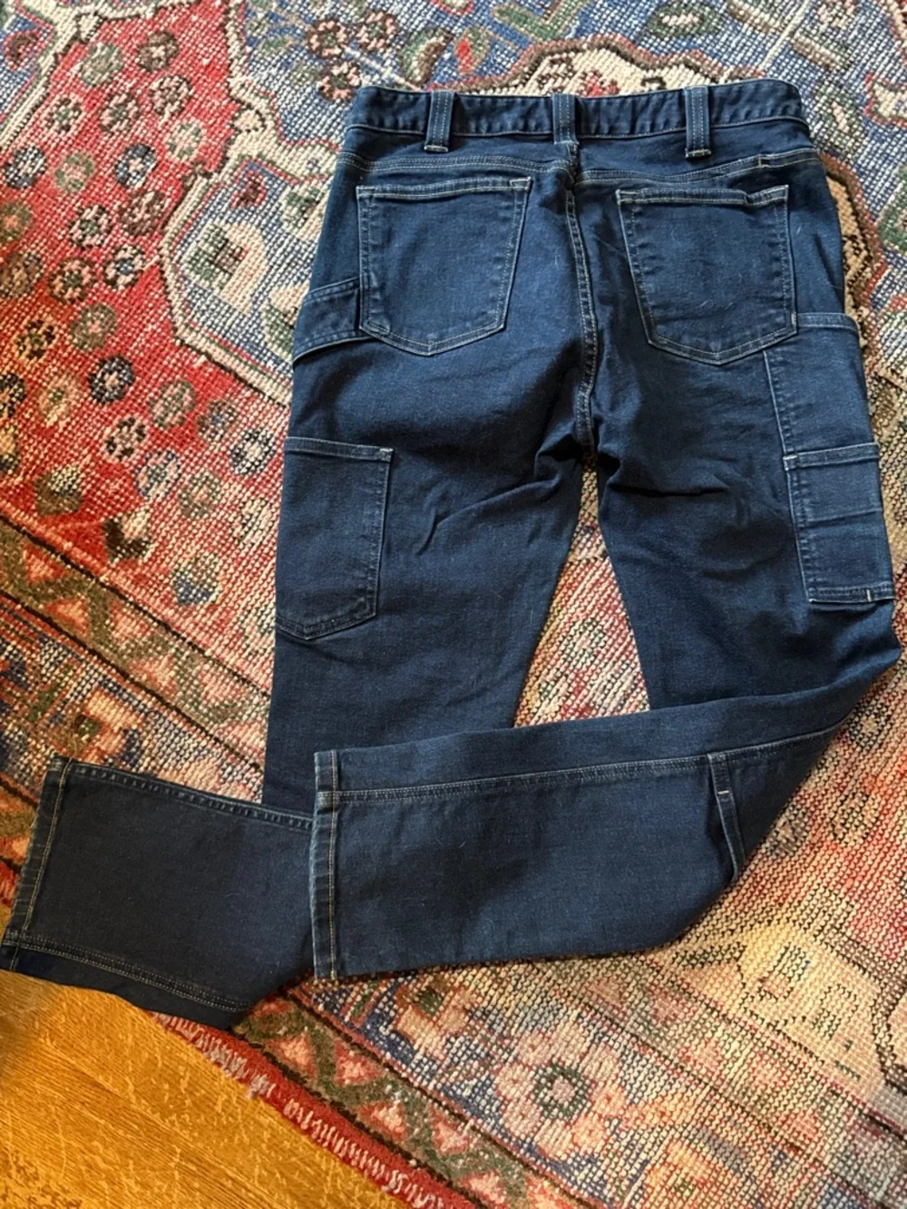 Dovetail Workwear Women's Straight Leg Jeans - Dark Blue - Picture 7 of 7